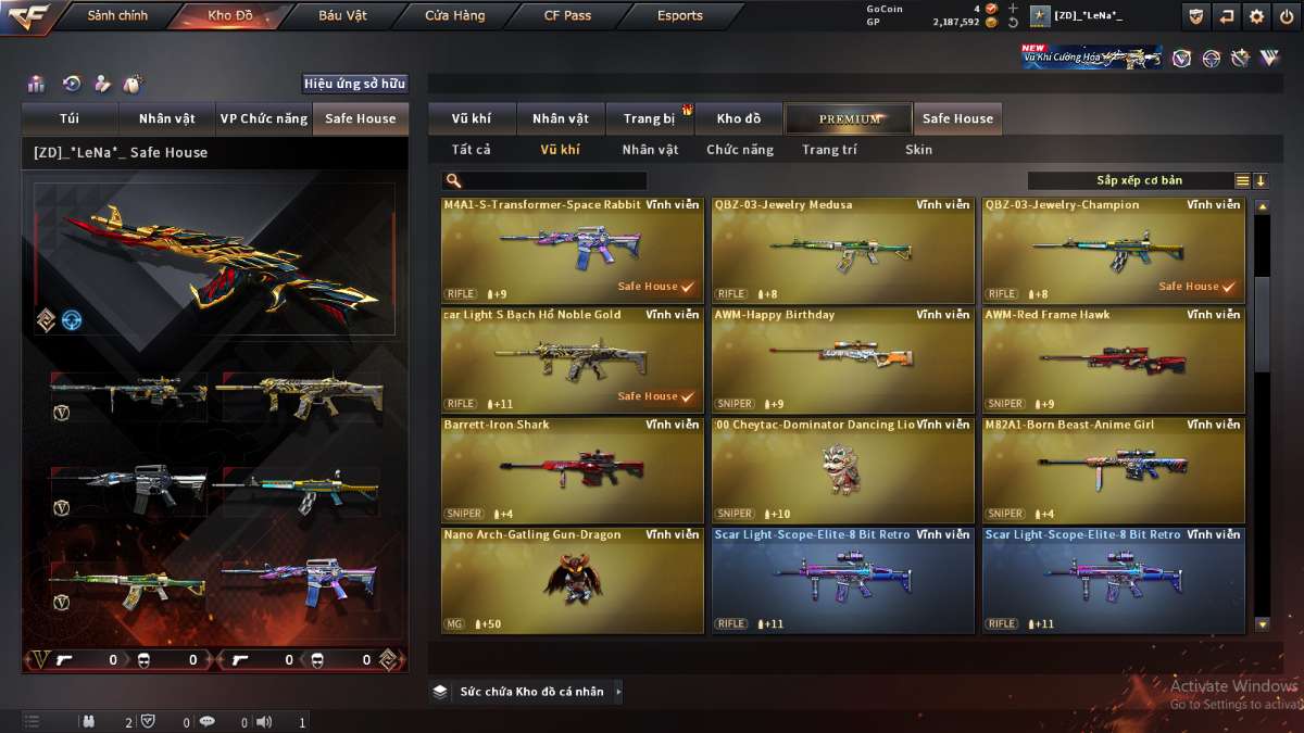 shop acc cf uy tin gia re